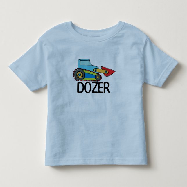 T-shirt Dozer Bulldozer Transportation (Frente)