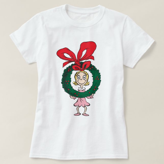 T-shirt Dr. Seuss | Cindy-Lou Quem - Coroa (Frente do Design)