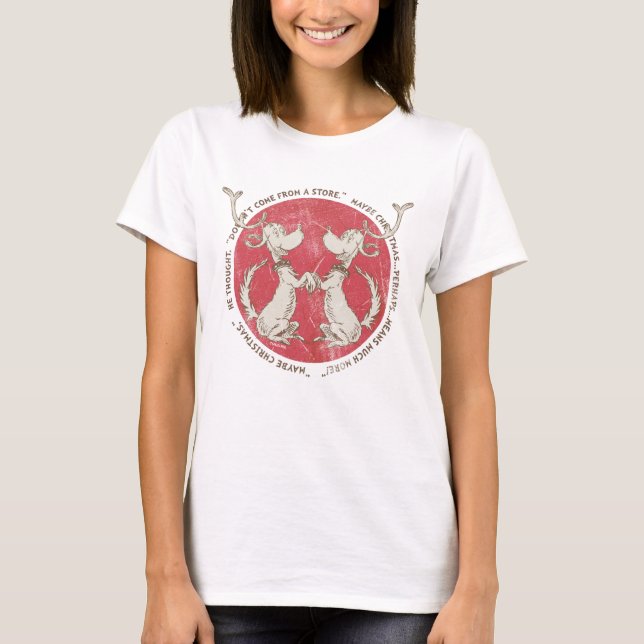 T-shirt Dr. Seuss | Grinch | Max - Citação de Natal (Frente)