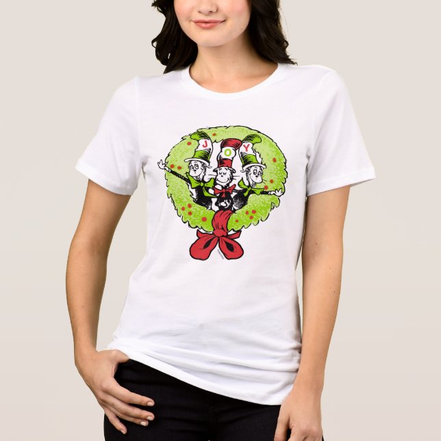 T-shirt Dr. Seuss | Grpolegadas | Alegria de Natal de Who- (Frente)