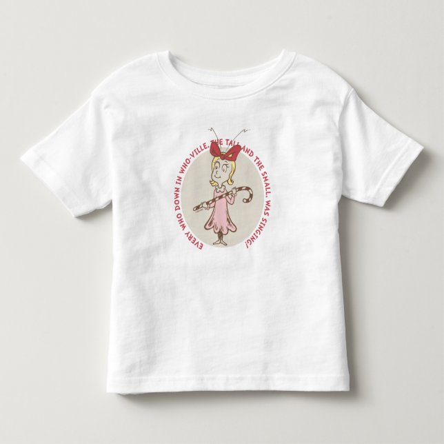 T-shirt Dr. Seuss | Grpolegadas | Cindy-Lou Who - Cute Quo (Frente)