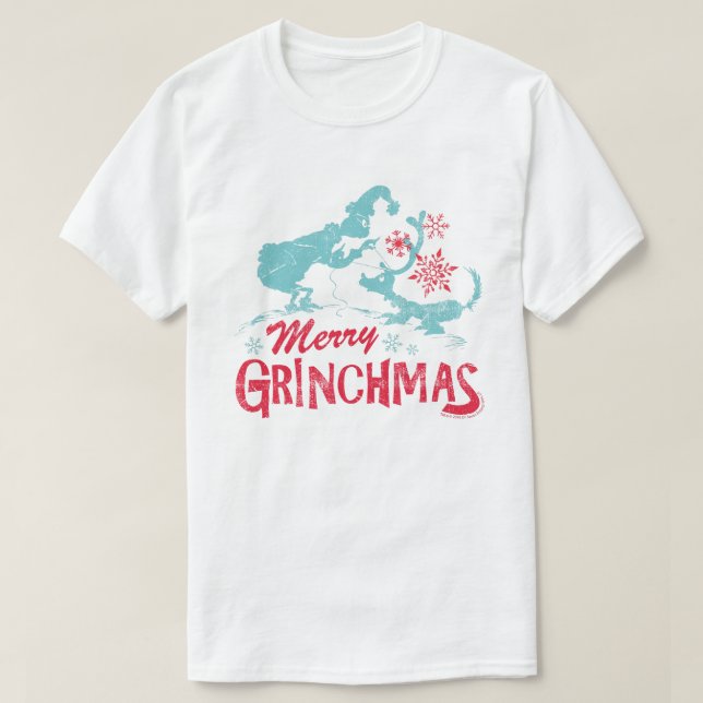 T-shirt Dr. Seuss | Grpolegadas — Grinchmas Felizes (Frente do Design)