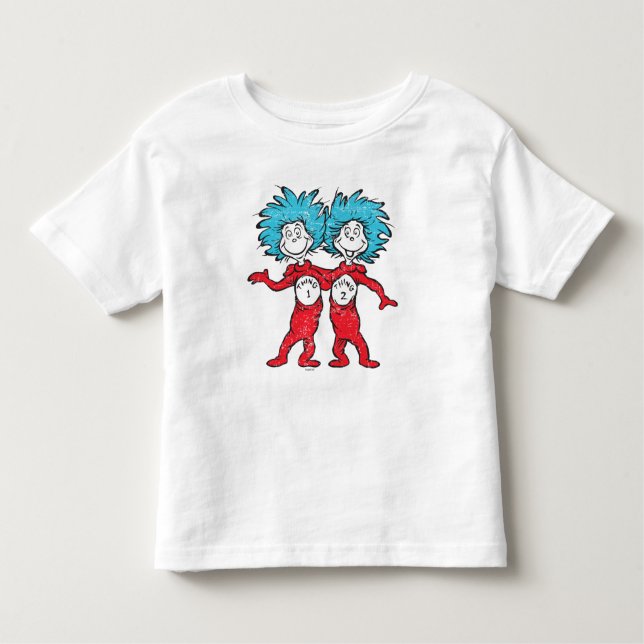 T-shirt Dr. Seuss | Sessão da Coisa 1, Da Coisa 2 (Frente)