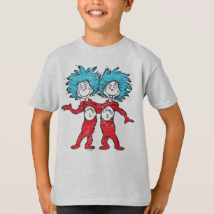 T-shirt Dr. Seuss Thing 1, Thing 2 Sitting