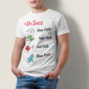 T-shirt Dr. Seuss   Um Peixe Dois - Vintage