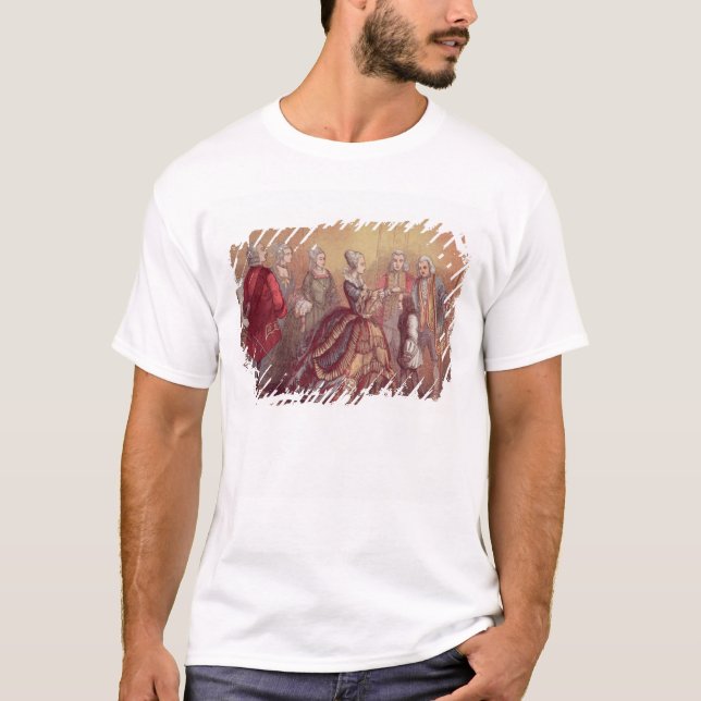 T-shirt Dr. tocante Johnson da rainha Anne (Frente)