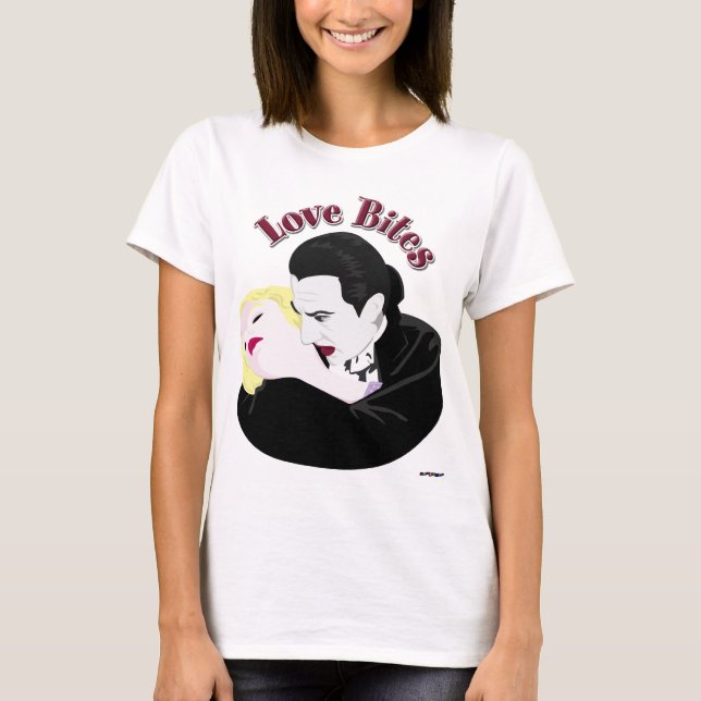T-shirt Drácula, Mordidas de Amor (Frente)