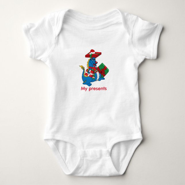 T-shirt Dragão bonito com capa de criança (Frente)