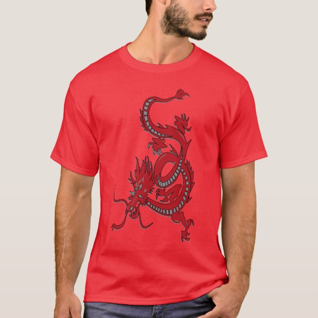 T-shirt Dragão chinês - Ano do Dragão (Frente)