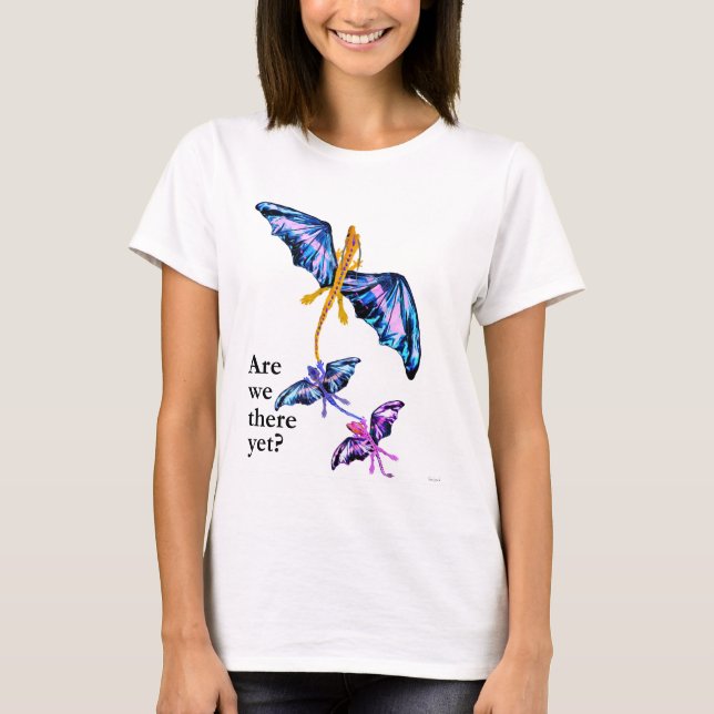 T-shirt Dragão Com Duas Crianças (Frente)