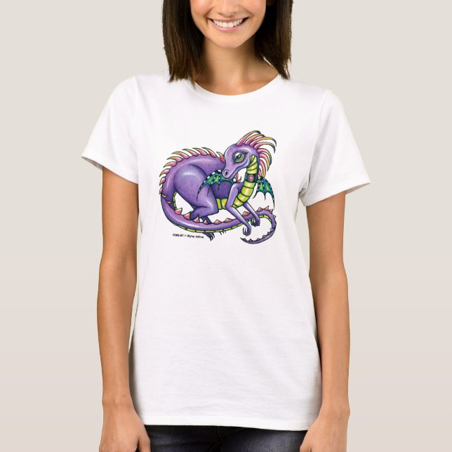 T-shirt Dragão da fada do arco-íris do "Draco" (Frente)