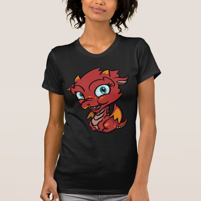 T-shirt Dragão do vermelho de Lil (Frente)