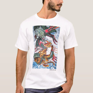 T-shirt Dragão e tigre
