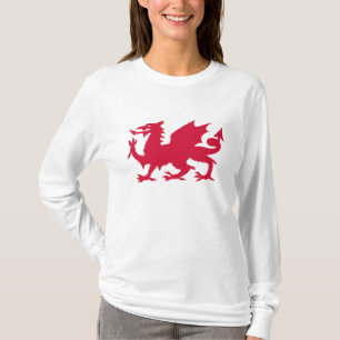 T-shirt Dragão Galês Vermelho