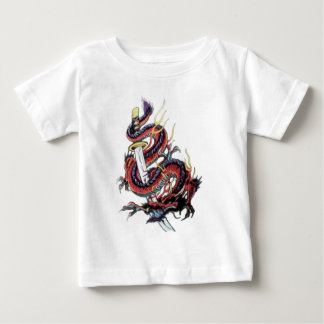 T-shirt Dragão japonês Katana de Sui Riu