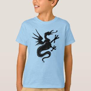T-shirt Dragão preto