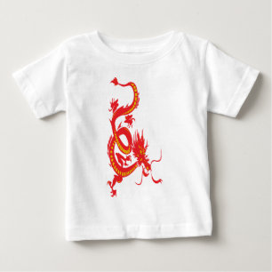 T-shirt Dragão Vermelho de Ano Novo Chinês