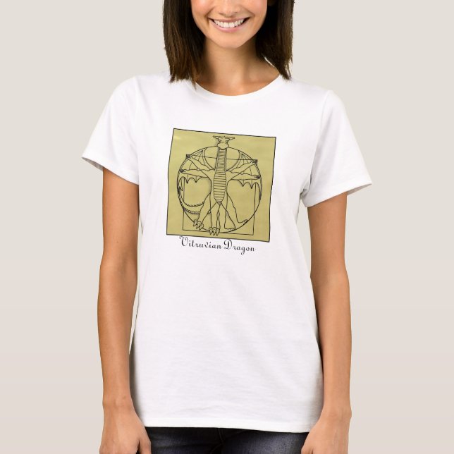 T-shirt dragão vitruvian (Frente)