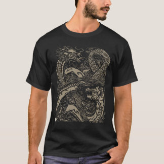 T-shirt Dragões duplos