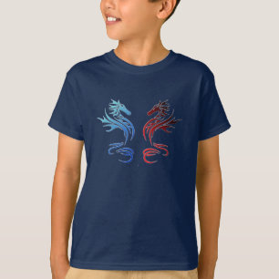 T-shirt Dragões tribais
