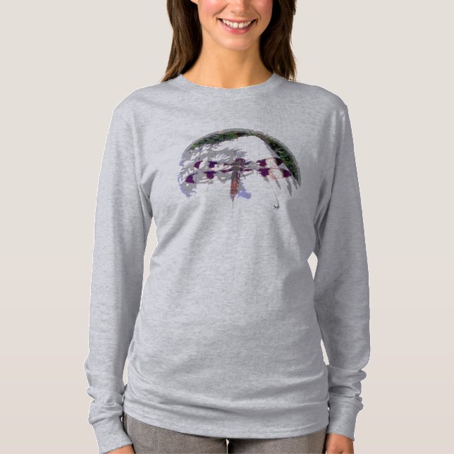 T-shirt Dragonfly Abstrato (Frente)