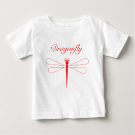 T-shirt Dragonfly - White Baby Fine Jersey T Shirt