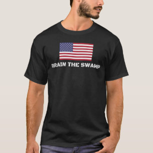 T-shirt Drene o presidente 2016 de Donald Trump do pântan