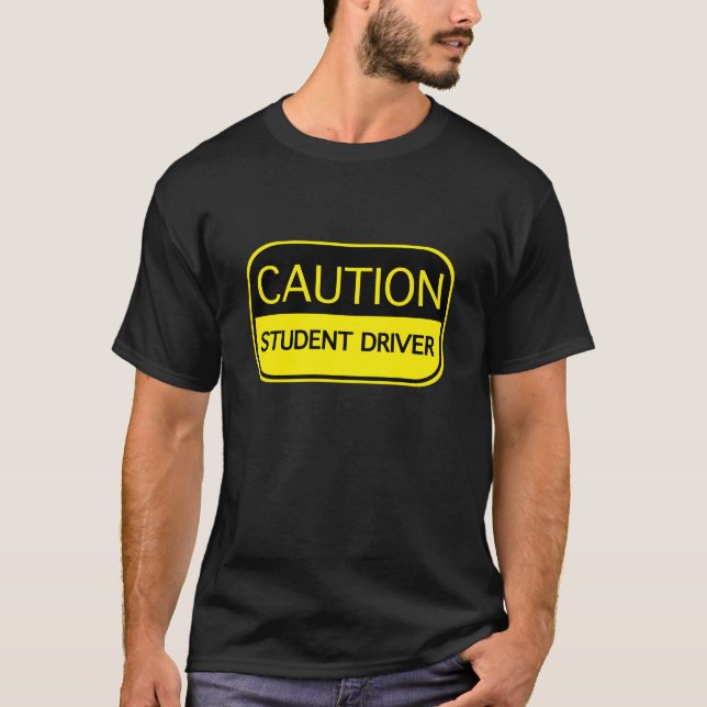 T-shirt Driver de Estudante de Precaução (Frente)