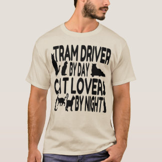 T-shirt Driver de Trama do Cat Lover