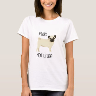 T-shirt Drogas dos Pugs não