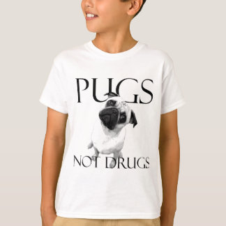 T-shirt Drogas dos Pugs não