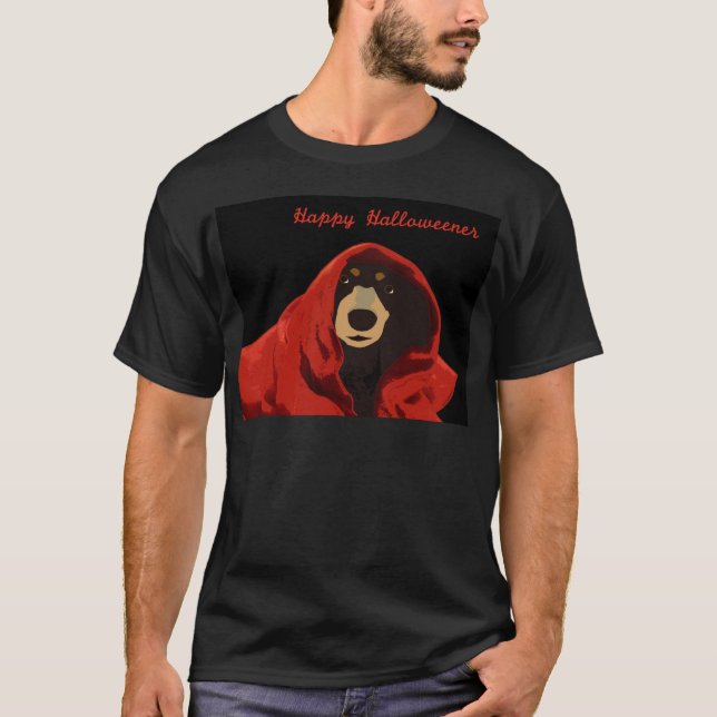 T-shirt Druid do Dachshund - Halloweener feliz (Frente)