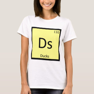T-shirt Ds - Símbolo de Elemento da Tabela Periódica Quími