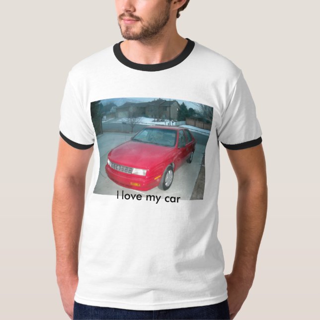 T-shirt DSCN0123, eu amo meu carro (Frente)