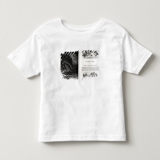 T-shirt Duas páginas ilustradas 'de Les Contes (Frente)