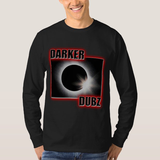T-shirt Dub vermelho MAIS ESCURO de DUBZ Dubstep (Frente)