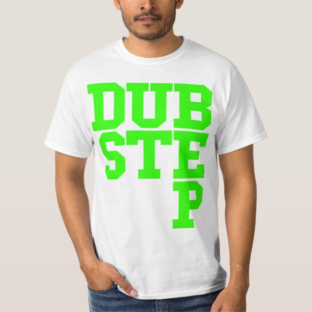 T-shirt Dubstep Blockletter (limão) (Frente)