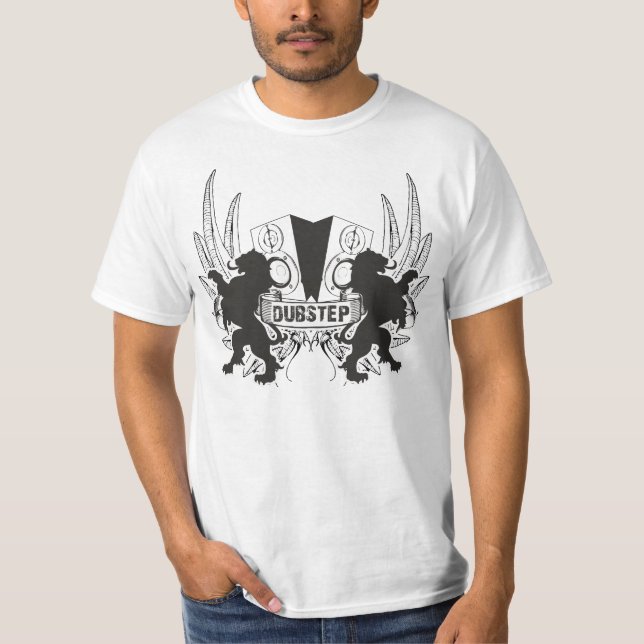 T-shirt Dubstep (branco) (Frente)