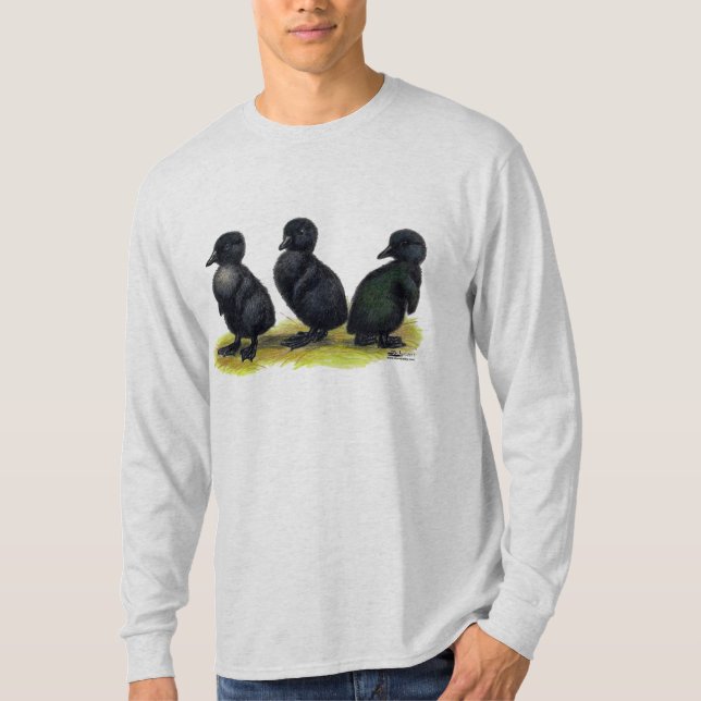 T-shirt Ducklings Black Cayuga (Frente)