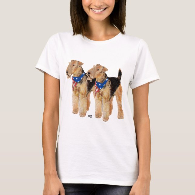 T-shirt Duo de Bandeiras Patrióticas (Frente)