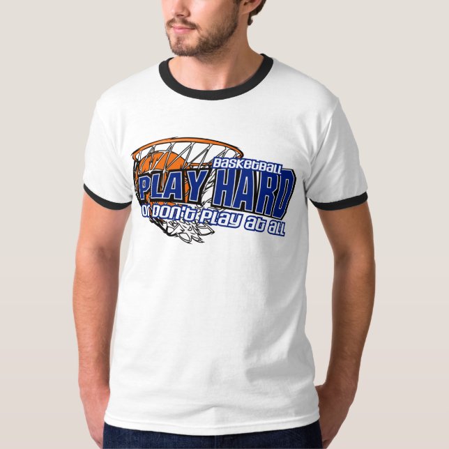 T-shirt Duro-Basquetebol do jogo (Frente)