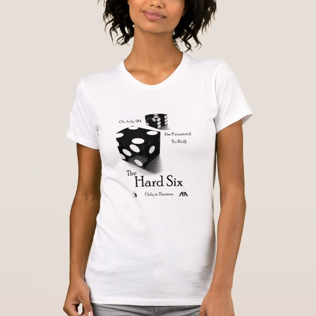 T-shirt Duro seis exames de bar (Frente)