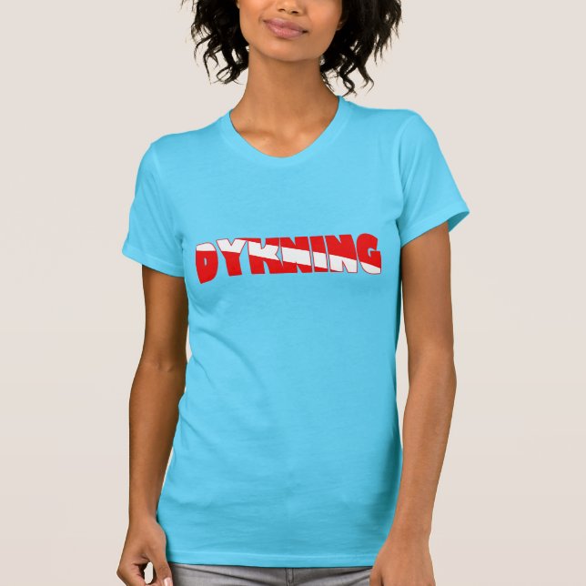 T-shirt Dykning (Dinamarquês) (Frente)
