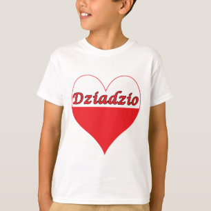 T-shirt Dziadzio Polonês Heart