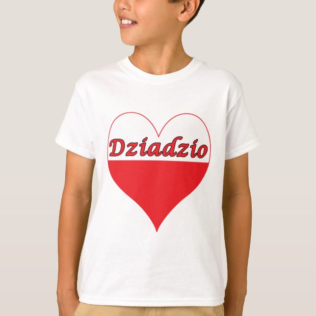 T-shirt Dziadzio Polonês Heart (Frente)