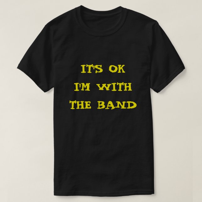 T-shirt É APROVAÇÃO que eu sou COM A BANDA (Frente do Design)
