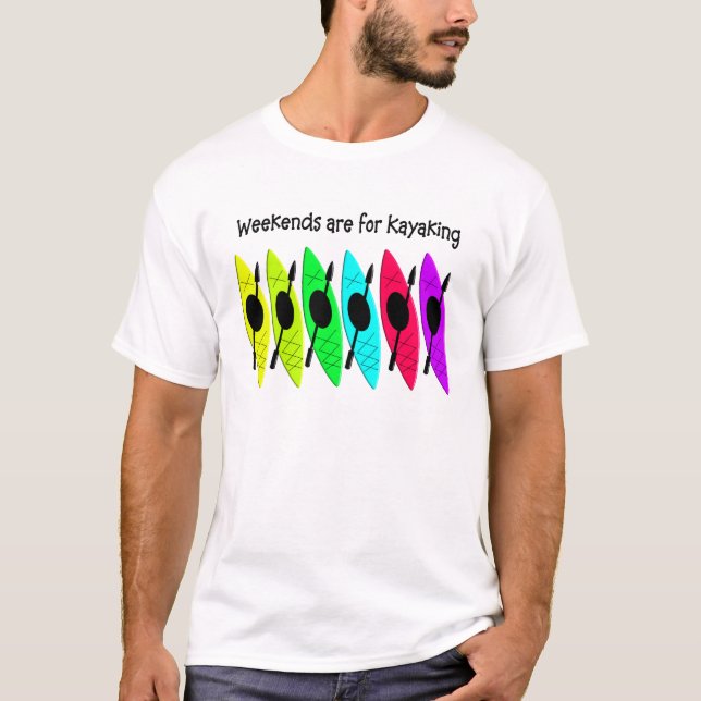 T-shirt e chapéus Kayaking (Frente)
