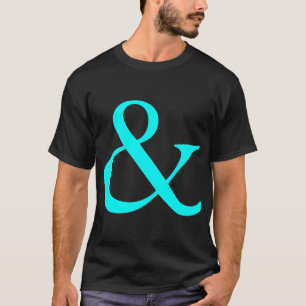 T-shirt E comercial - Ciano