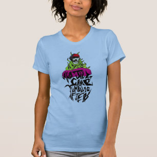T-shirt E Jill veio caindo após - o aperto de aperto