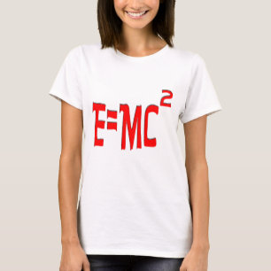 T-shirt E=MC2 (vermelho)